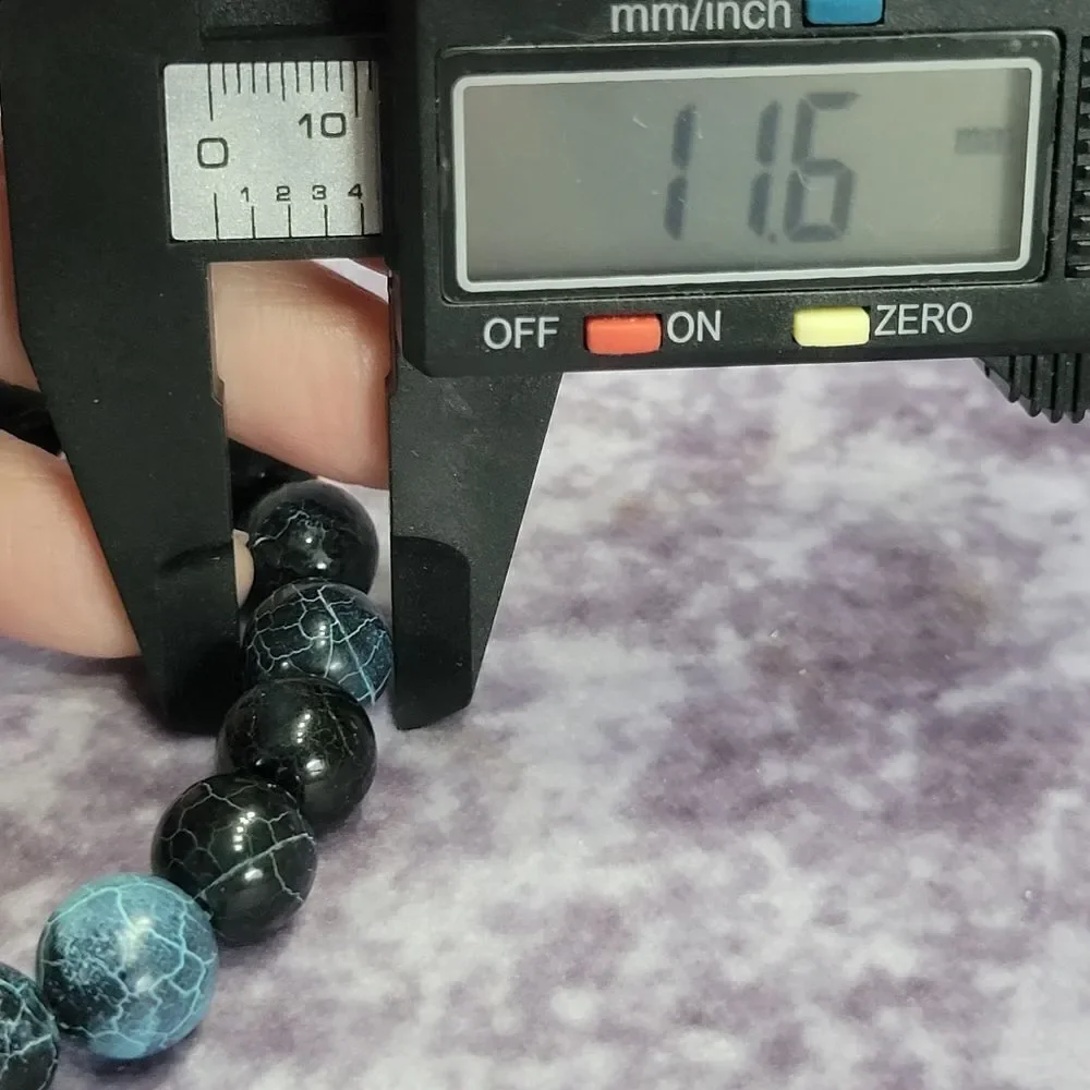 Blue Agate Beaded Bracelet‎